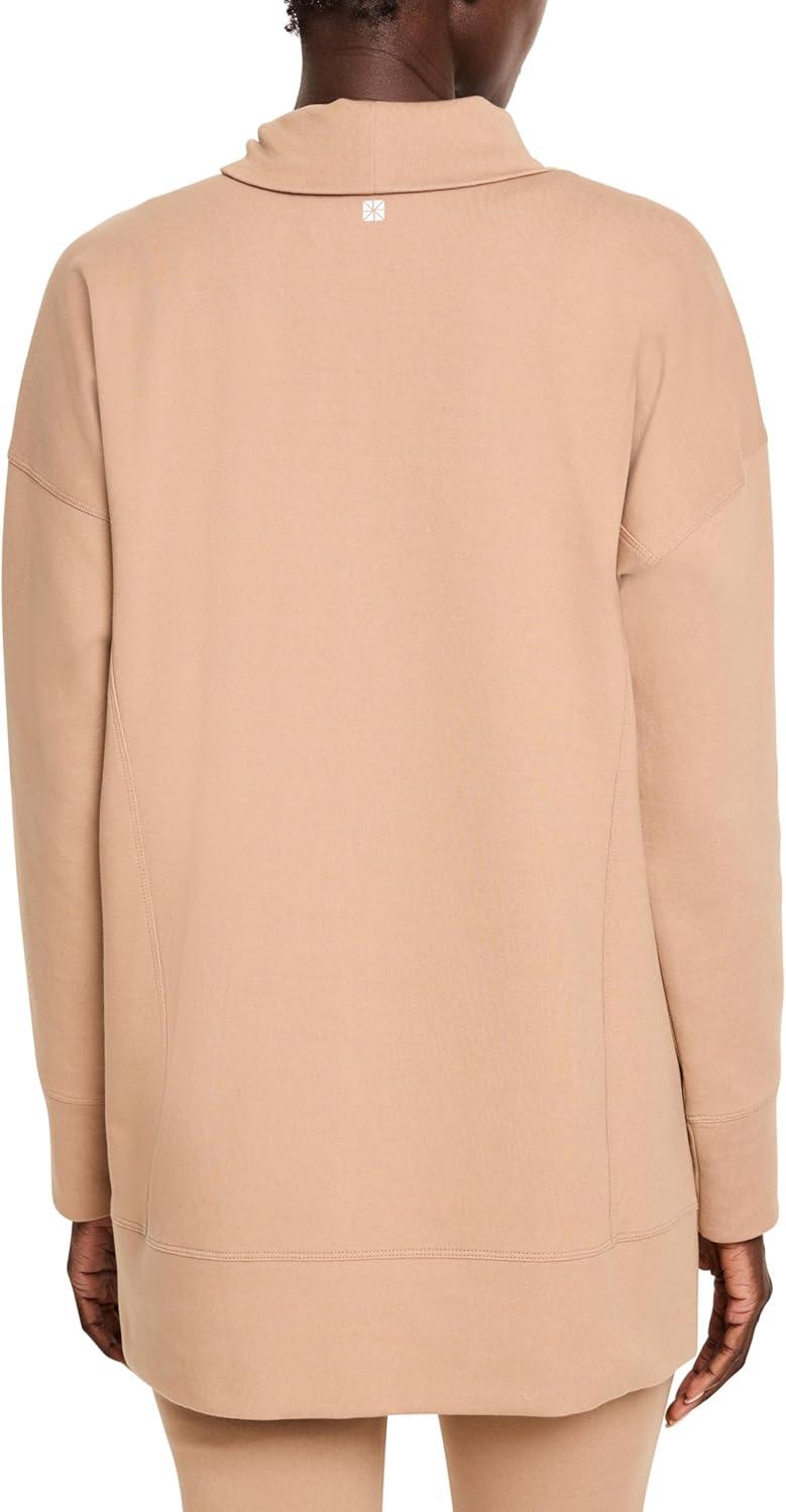 imageNICZOE Womens Seamed Scuba Funnel Neck TunicMochachino