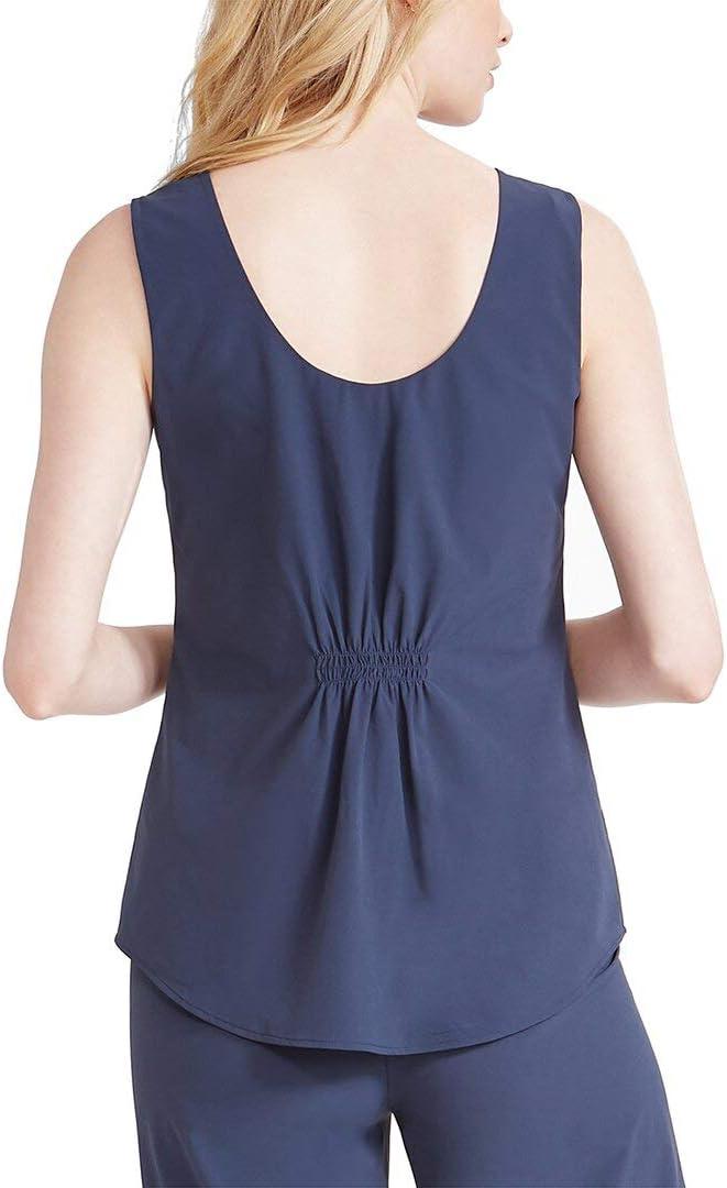 imageNICZOE Womens Tech Stretch Tie TankDark Indigo