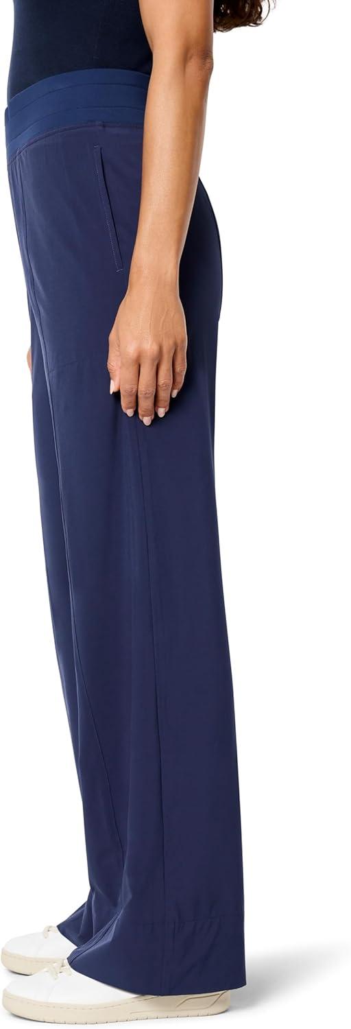 imageNICZOE Womens Tech Stretch Wide Leg PantInk