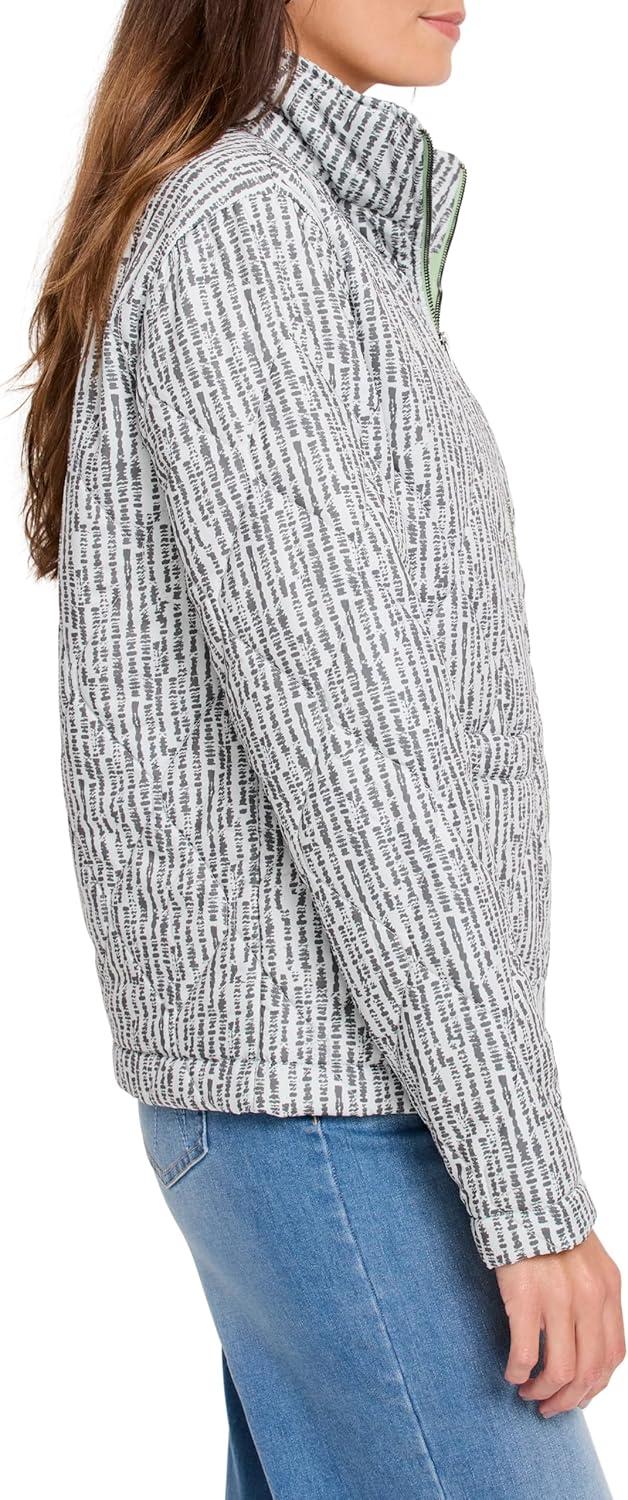 imageNICZOE Womens Throw on Quilted Puffer JacketGrey Multi