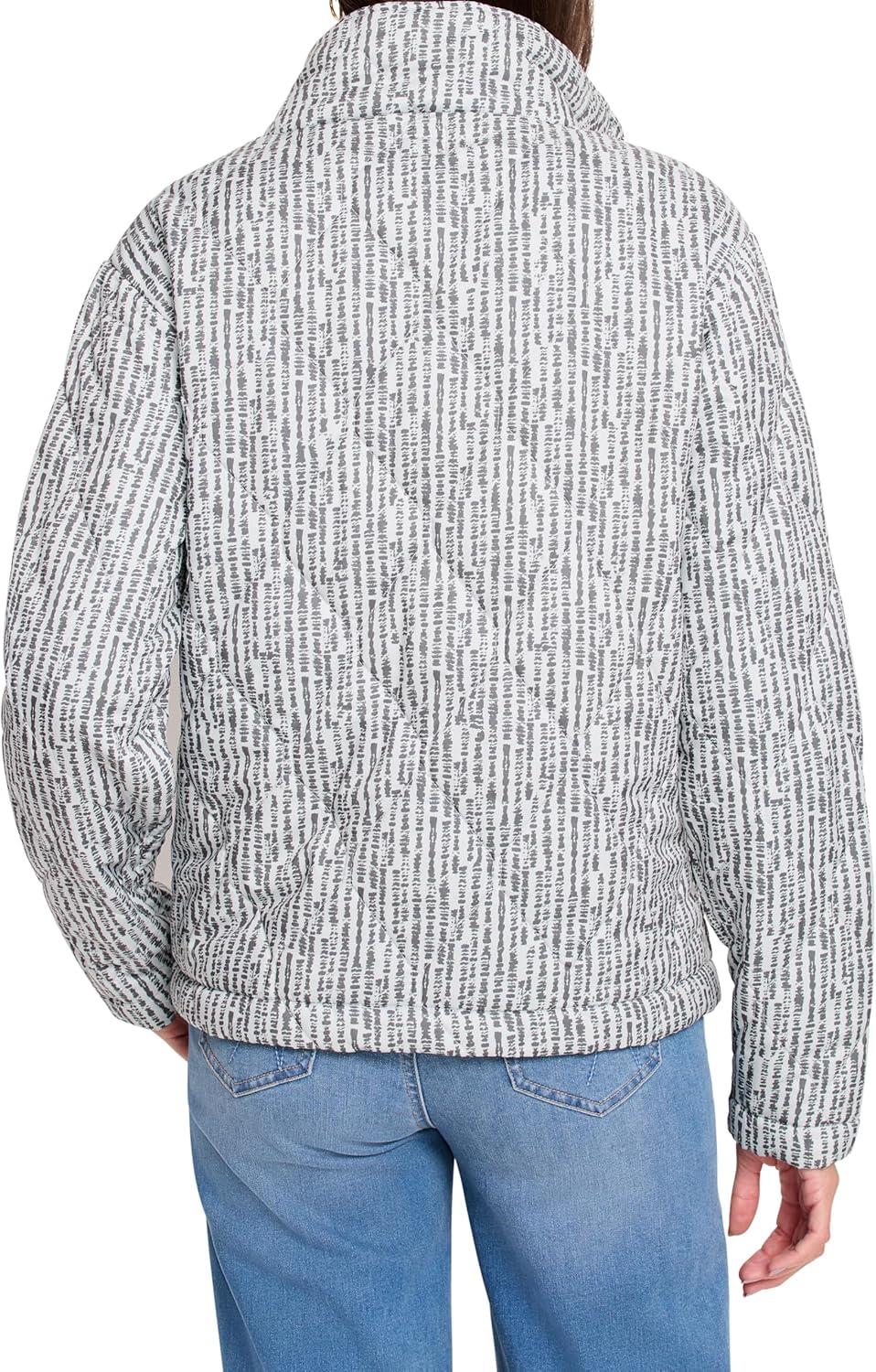 imageNICZOE Womens Throw on Quilted Puffer JacketGrey Multi