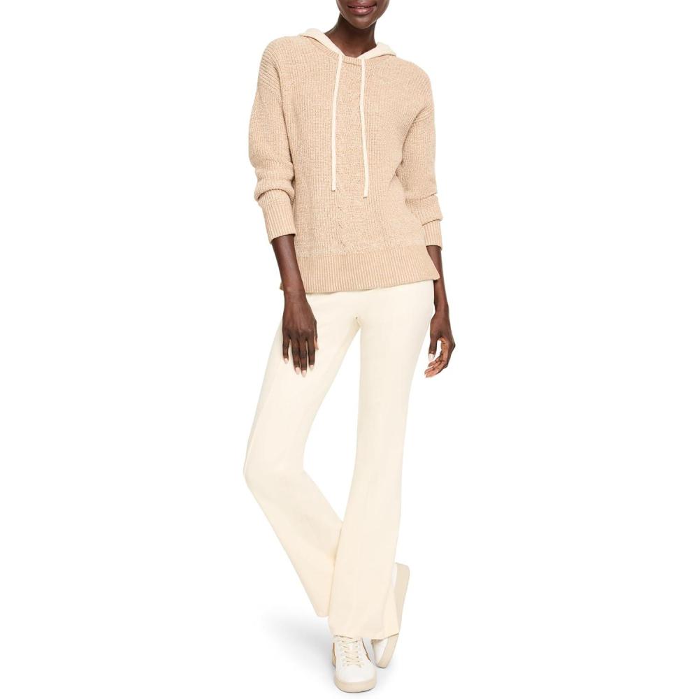 imageNICZOE Womens Cozy Cable Hooded SweaterNeutral Multi
