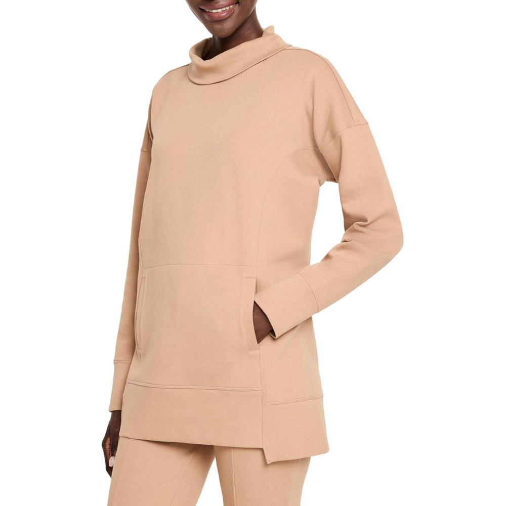 imageNICZOE Womens Seamed Scuba Funnel Neck TunicMochachino