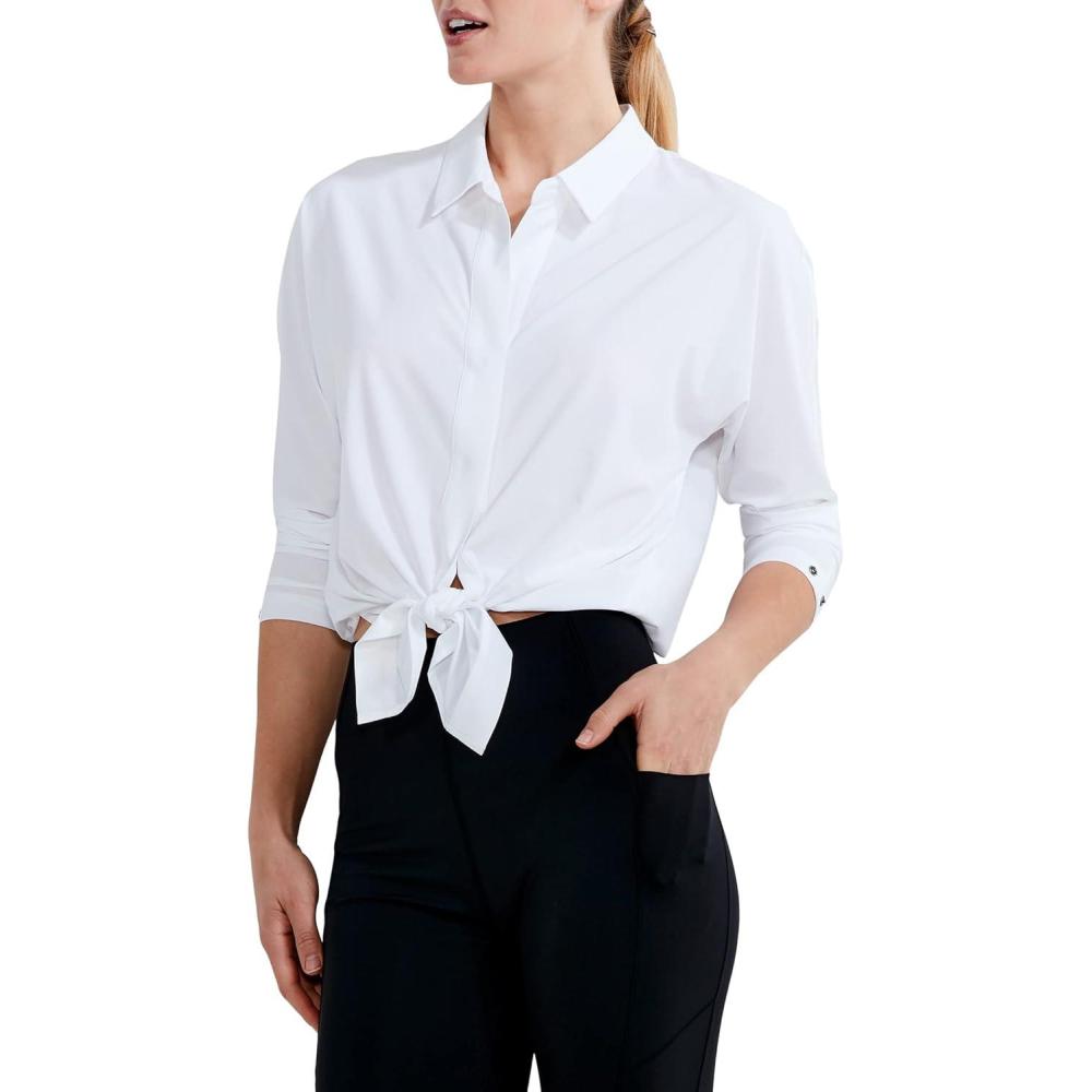 imageNICZOE Womens Tech Stretch ShirtPaper White