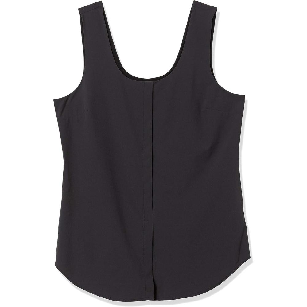 imageNICZOE Womens Tech Stretch Tie TankBlack Onyx