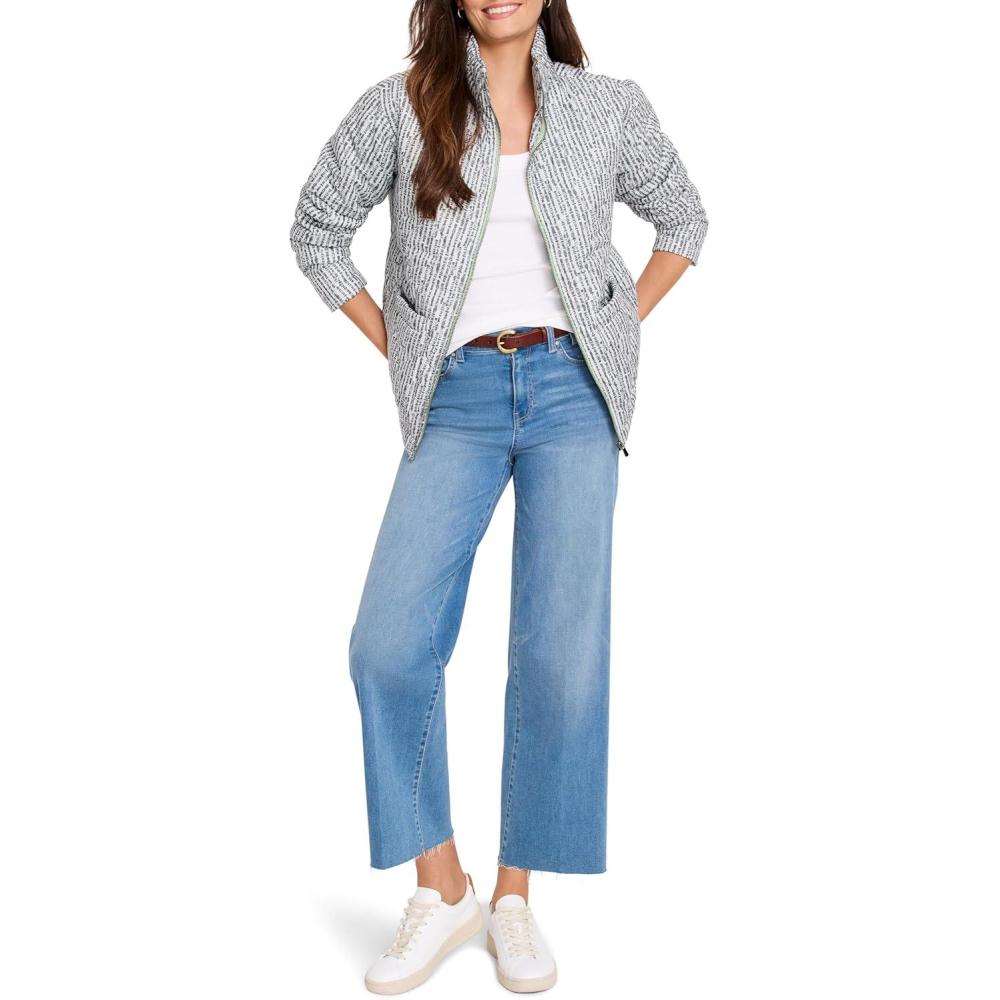 imageNICZOE Womens Throw on Quilted Puffer JacketGrey Multi