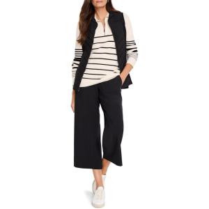 NIC+ZOE Women’s Easy Stripe Half Zip Sweater(White Multi)