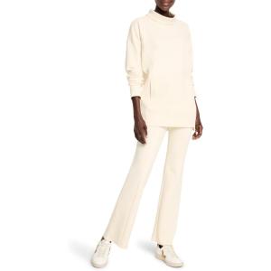 NIC+ZOE Women’s Seamed Scuba Funnel Neck Tunic(Alabaster)