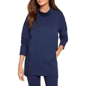 NIC+ZOE Women’s Seamed Scuba Funnel Neck Tunic(Ink)