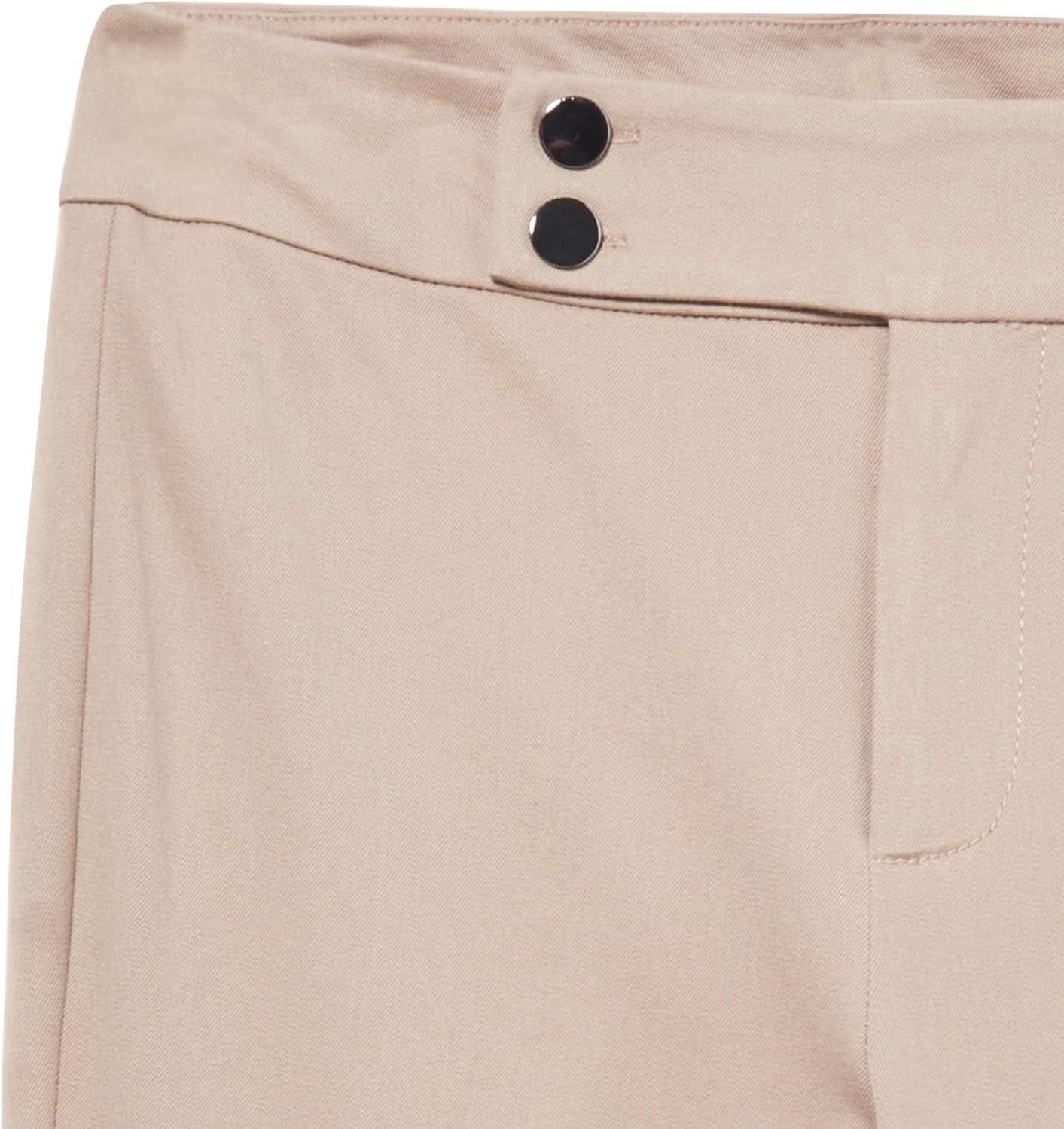 imageNICZOE Womens 28quot Copley Straight Cotton BiStretch Extended Tab PantMalt