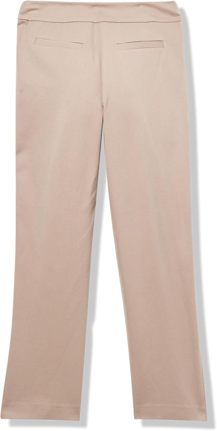 imageNICZOE Womens 28quot Copley Straight Cotton BiStretch Extended Tab PantMalt