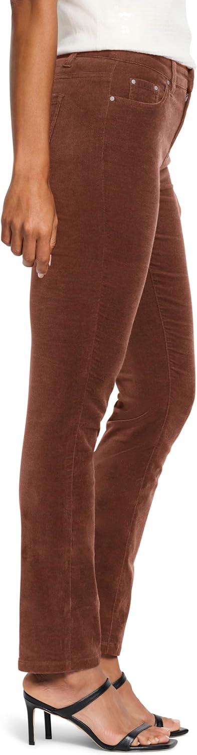 imageNICZOE Womens 28quot Velvet Straight Ankle PantChai