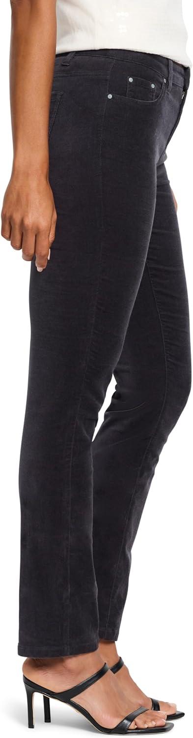 imageNICZOE Womens 28quot Velvet Straight Ankle PantCharcoal