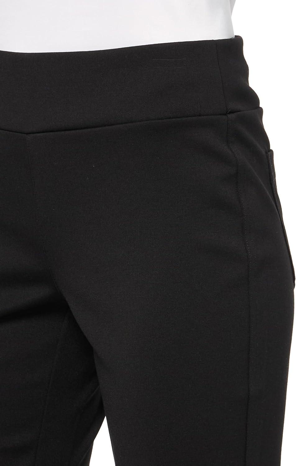 imageNICZOE Womens 295quot Ponte Pocket PantBlack Onyx