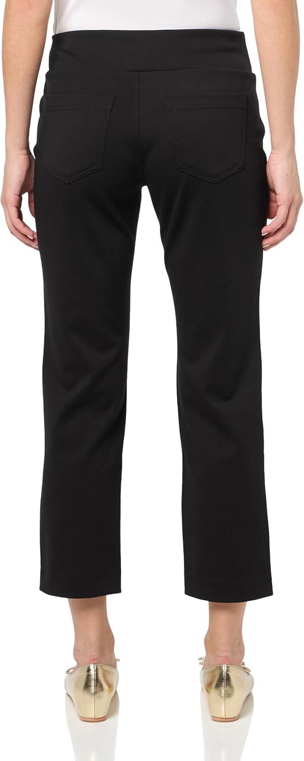 imageNICZOE Womens 295quot Ponte Pocket PantBlack Onyx