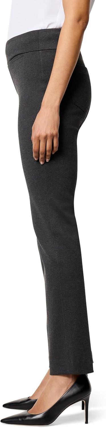 imageNICZOE Womens 295quot Ponte Pocket PantCharcoal
