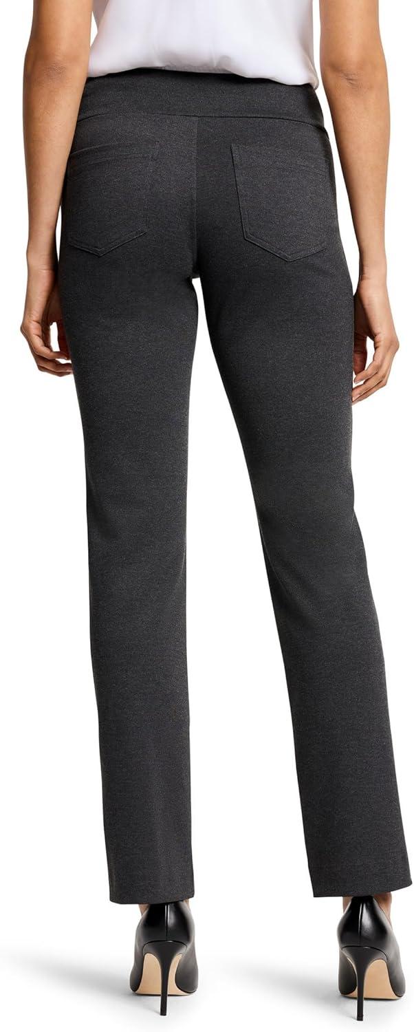 imageNICZOE Womens 295quot Ponte Pocket PantCharcoal