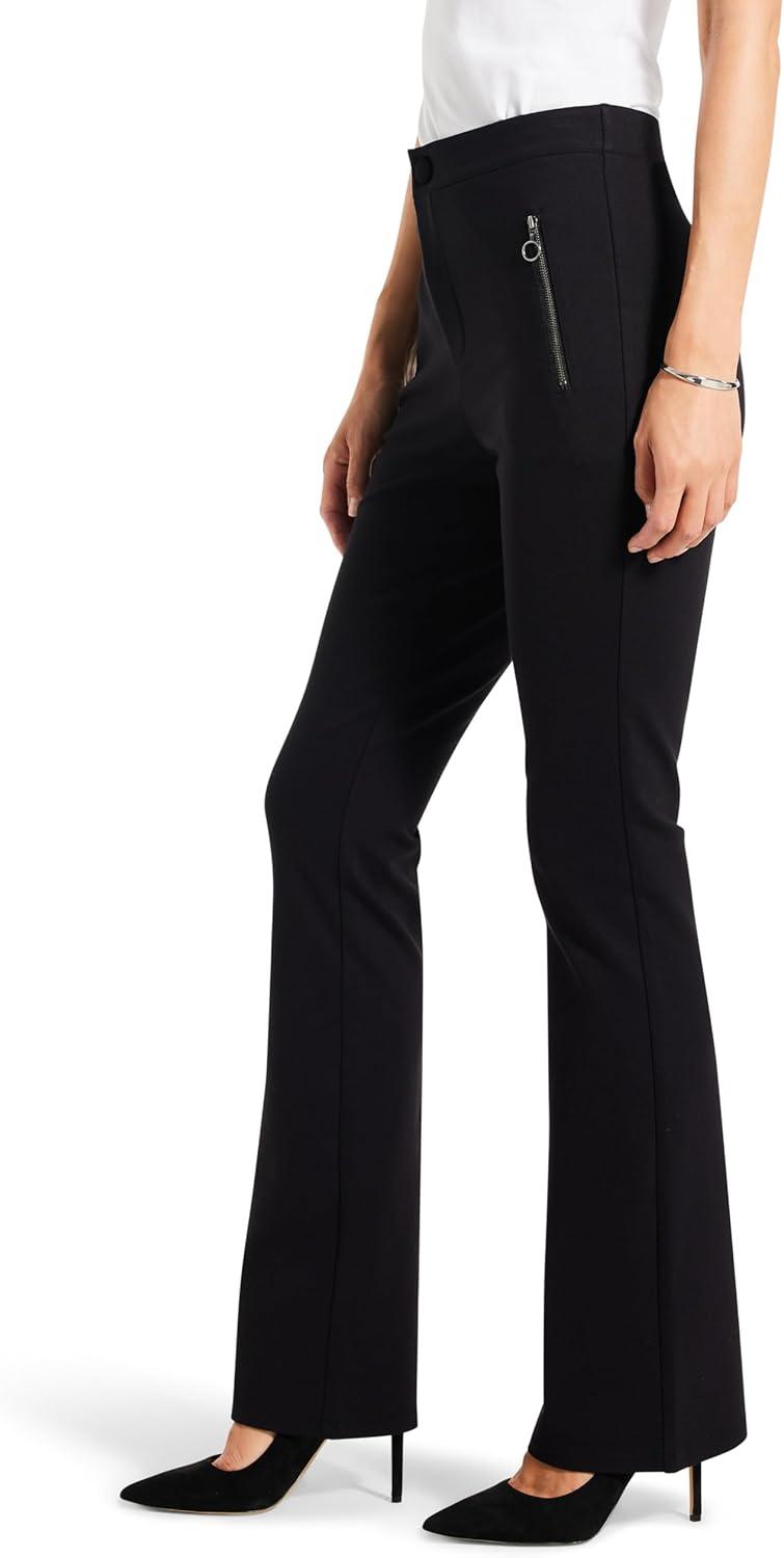 imageNICZOE Womens 31quot Ponte Knit PantBlack Onyx