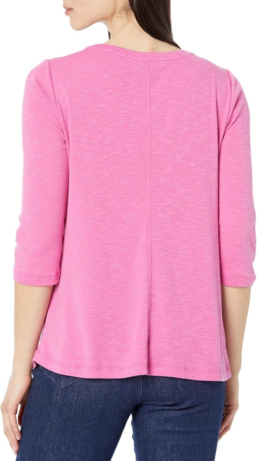 imageNICZOE Womens 34 Sleeve Boat TeeFreesia