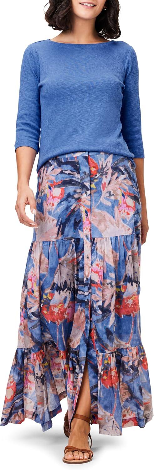 imageNICZOE Womens 34 Sleeve Boat TeeMorning Glory