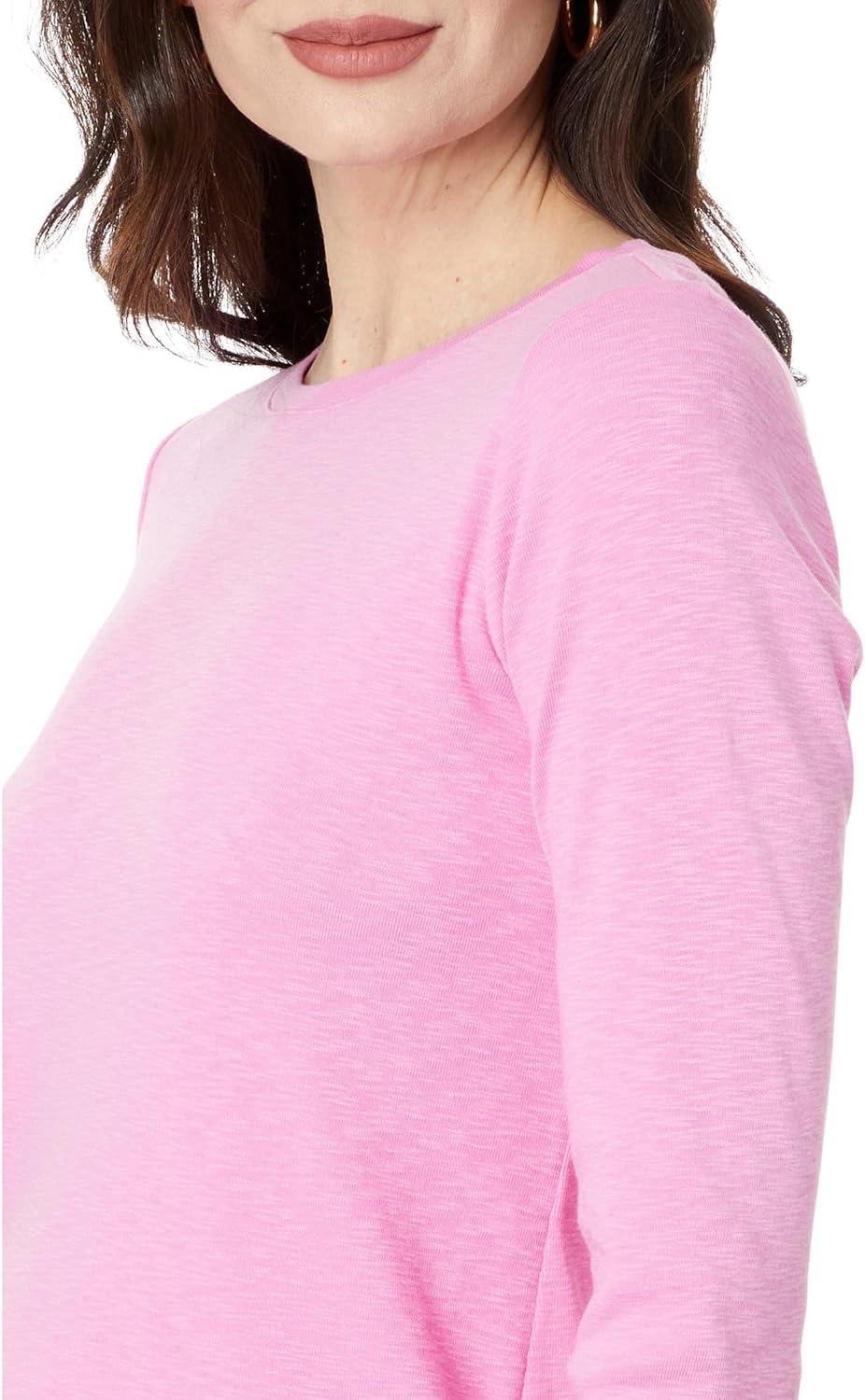 imageNICZOE Womens 34 Sleeve Boat TeePink Lotus