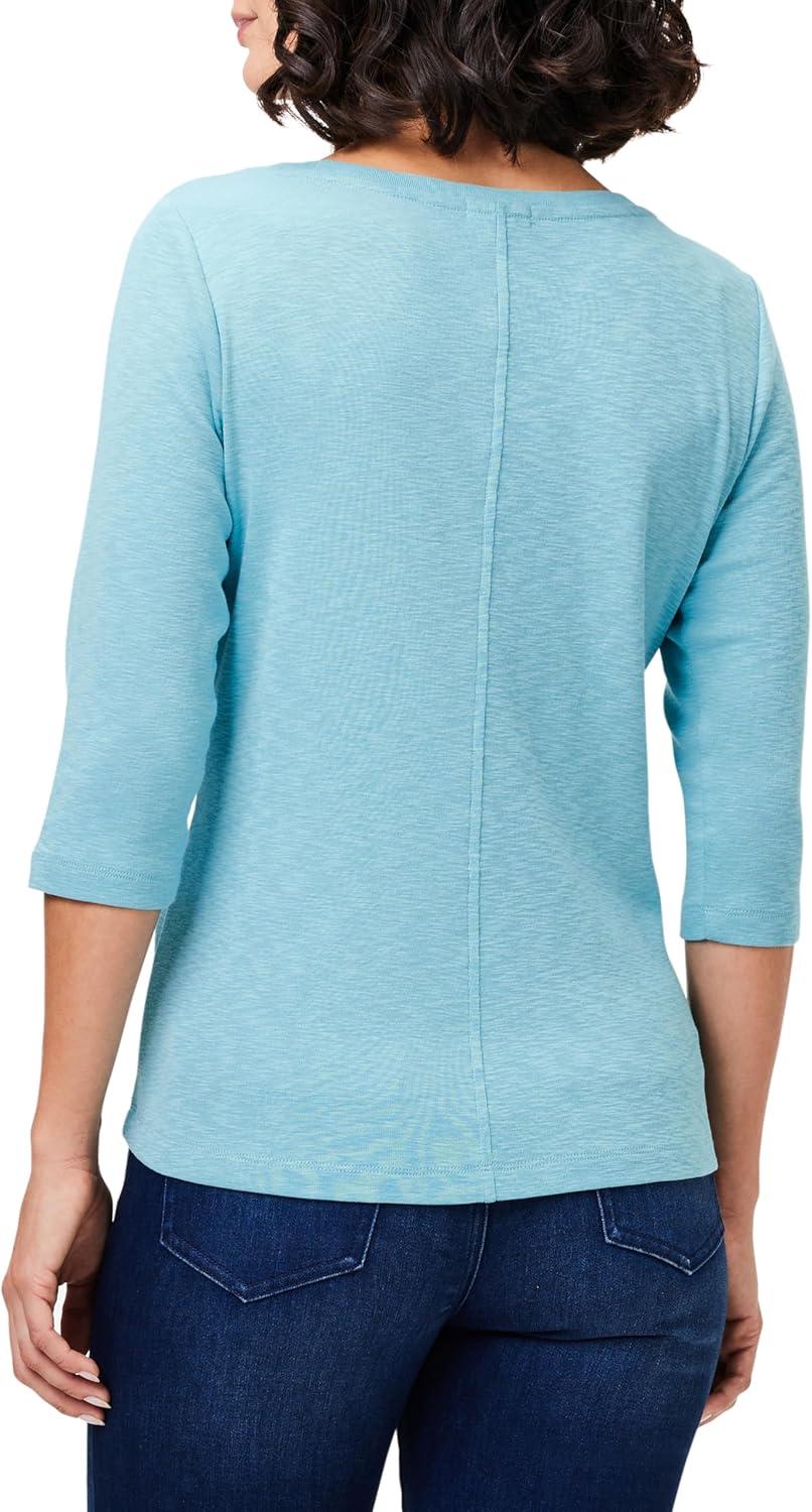 imageNICZOE Womens 34 Sleeve Boat TeeRiver