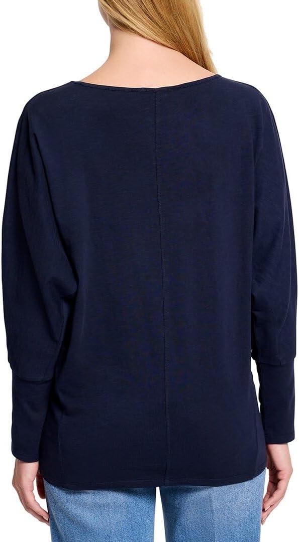 imageNICZOE Womens 34 Sleeve Dolman TeeDark Indigo