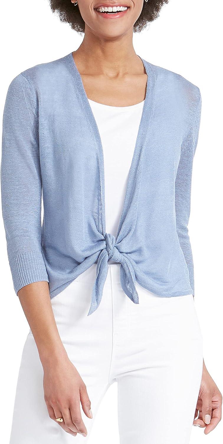imageNICZOE Womens 4 Way CardyBlue Haze