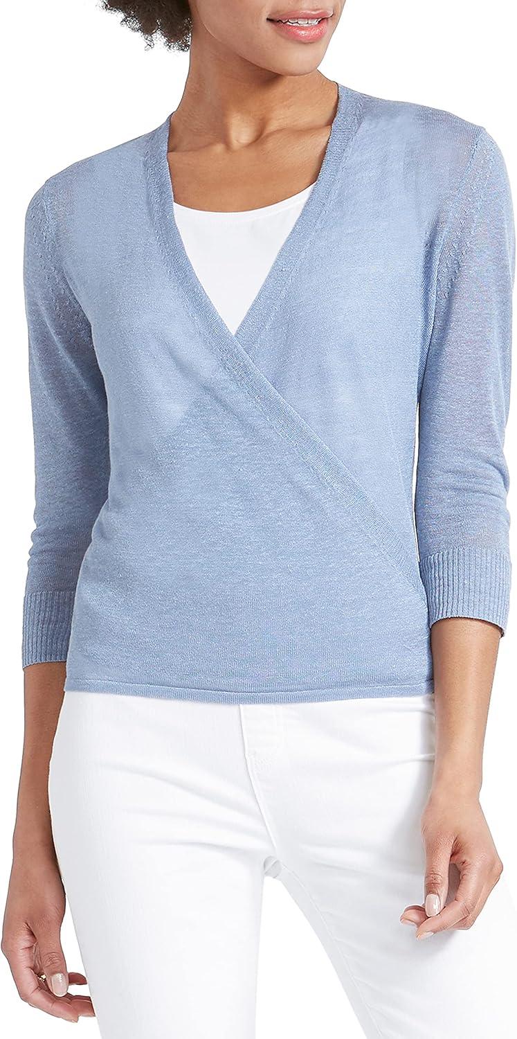 imageNICZOE Womens 4 Way CardyBlue Haze