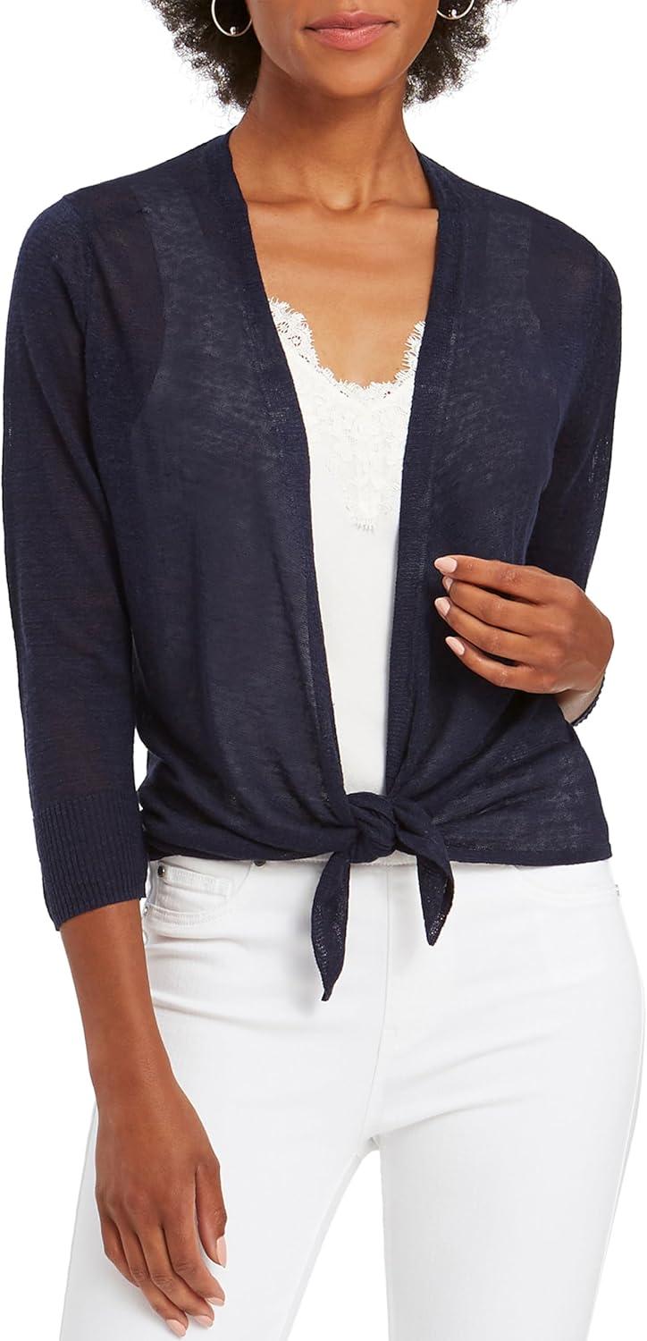 imageNICZOE Womens 4 Way CardyDark Indigo