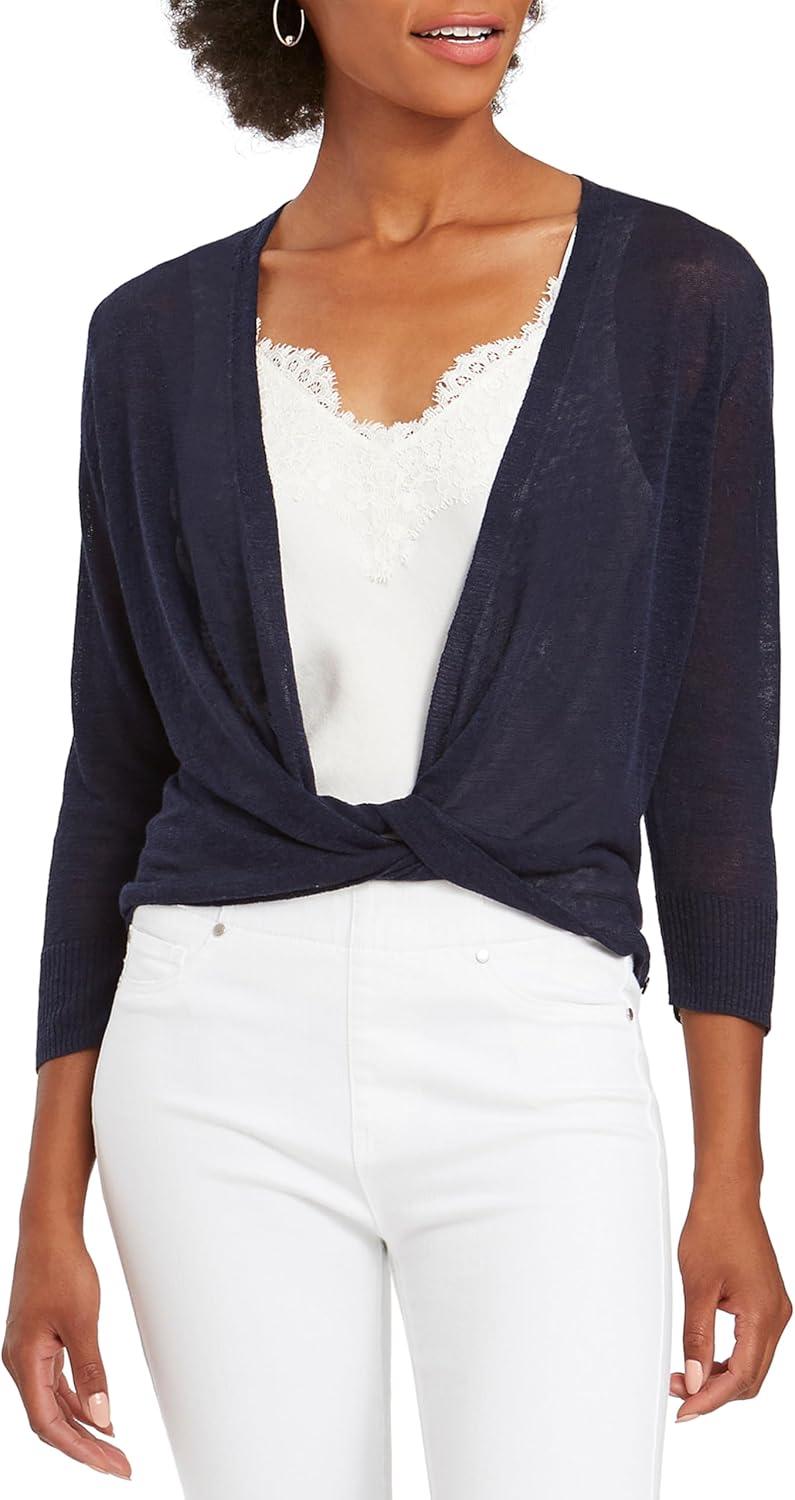 imageNICZOE Womens 4 Way CardyDark Indigo