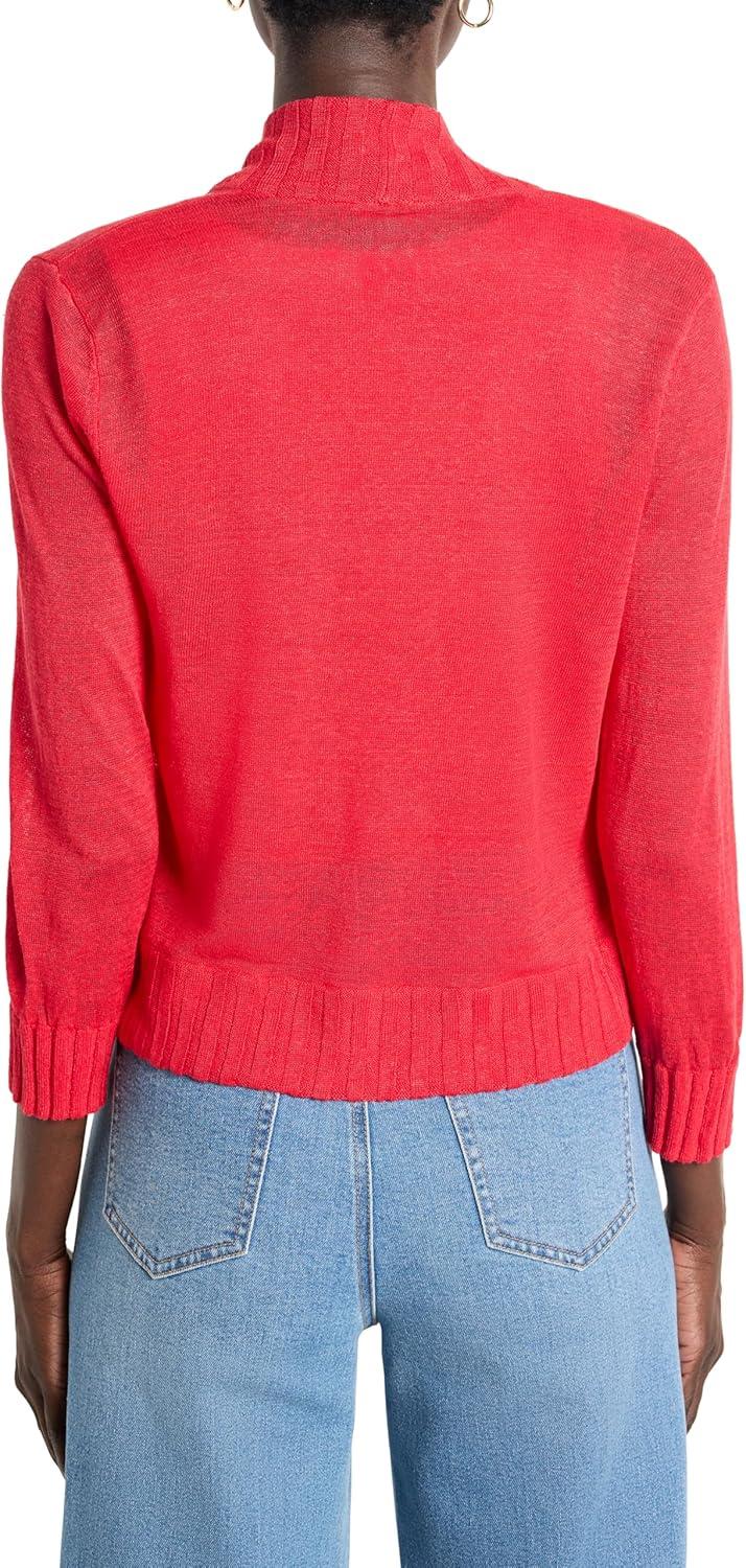 imageNICZOE Womens Bolero CardiganHaute Red