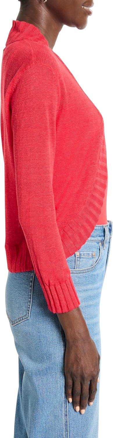 imageNICZOE Womens Bolero CardiganHaute Red