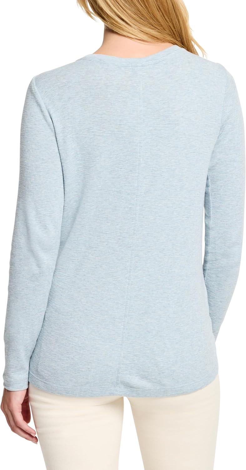 imageNICZOE Womens Bracelet Sleeve Boat TeeLight Patina Heather