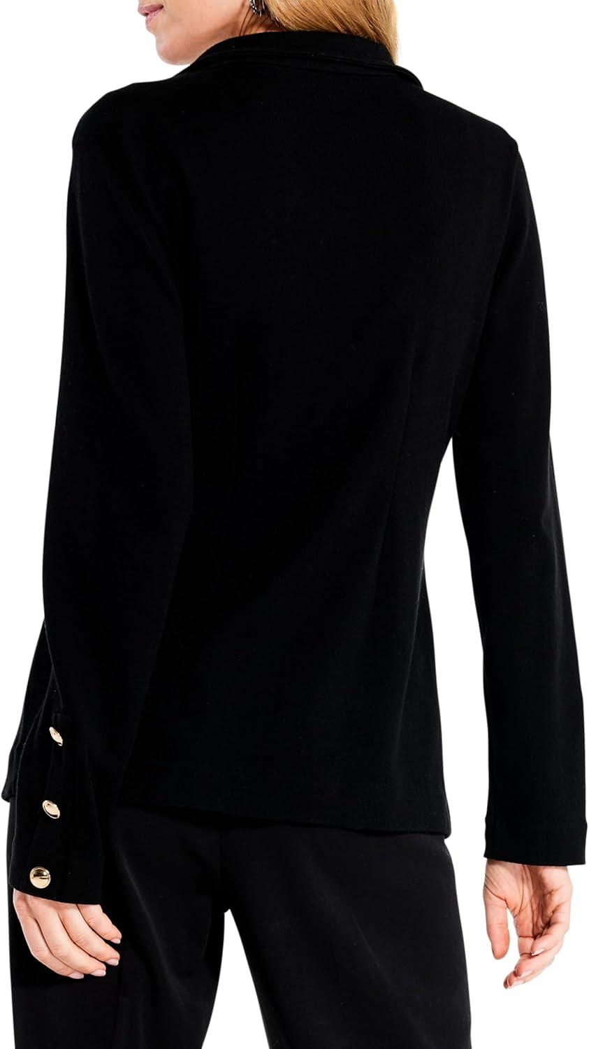 imageNICZOE Womens City Charm Knit BlazerBlack Onyx