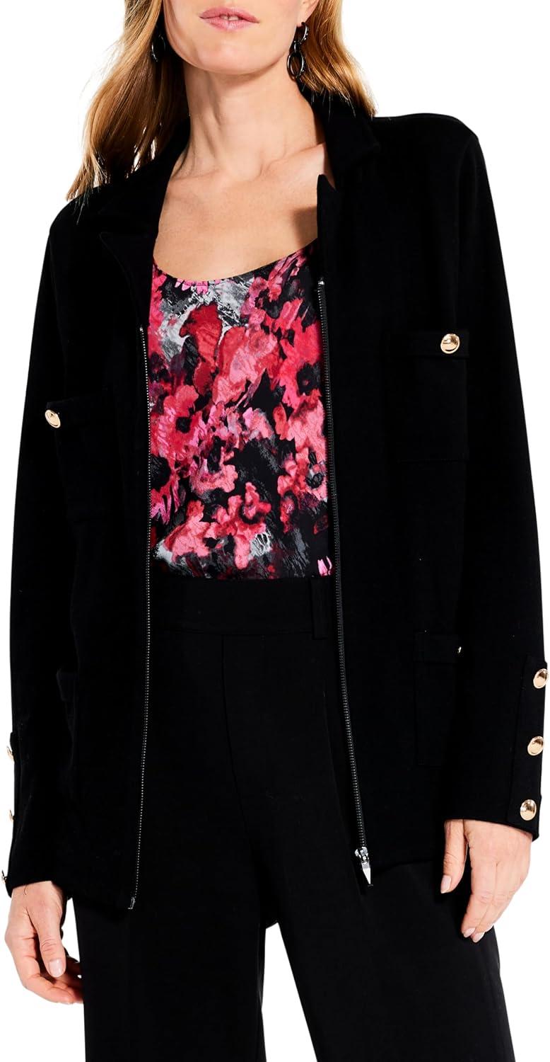 imageNICZOE Womens City Charm Knit BlazerBlack Onyx