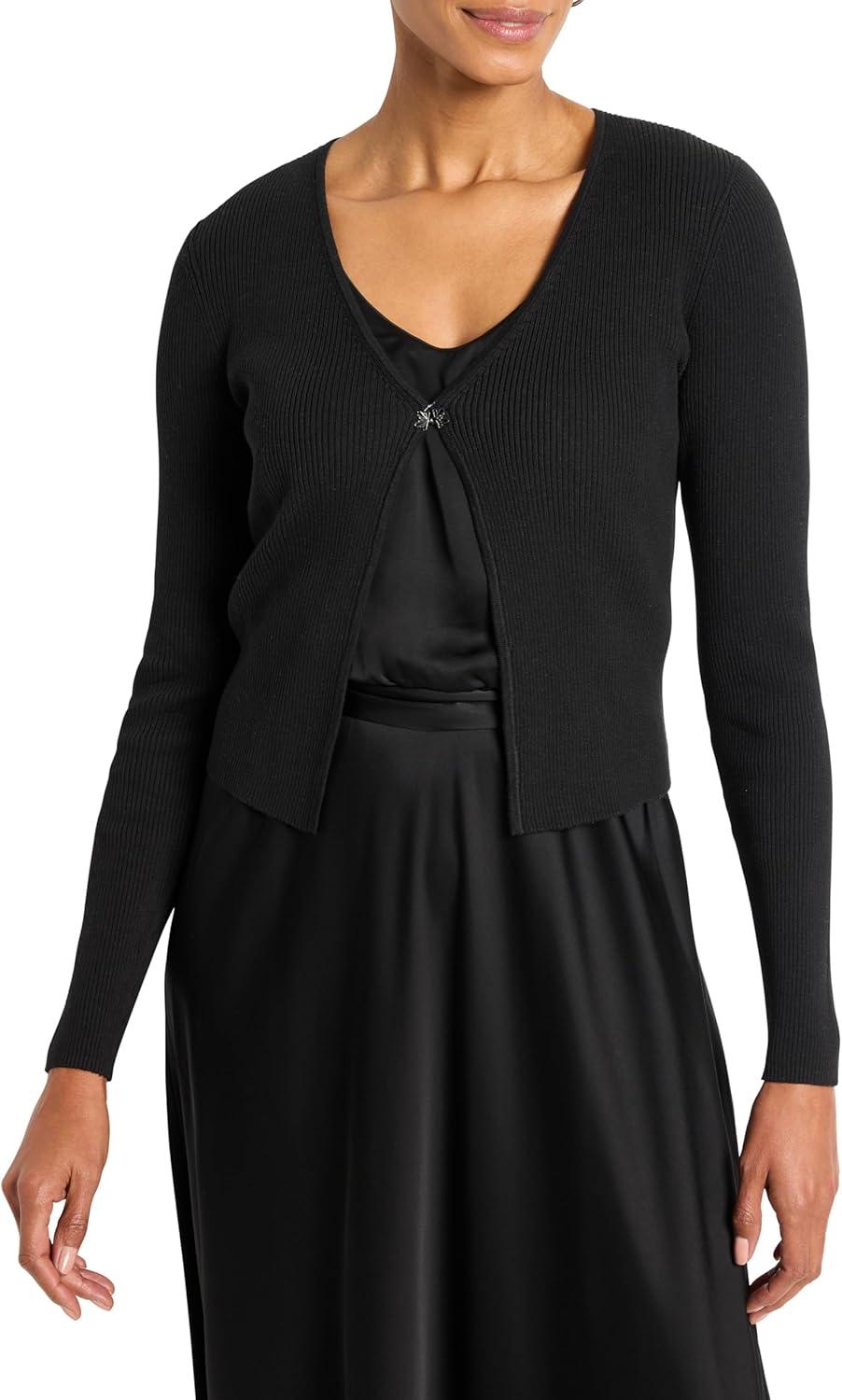 imageNICZOE Womens Cool Nights CardiganBlack Onyx