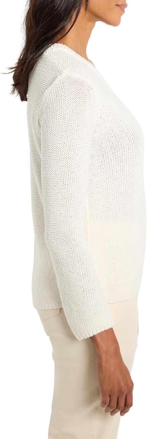 imageNICZOE Womens Crimpy Cord SweaterClassic Cream