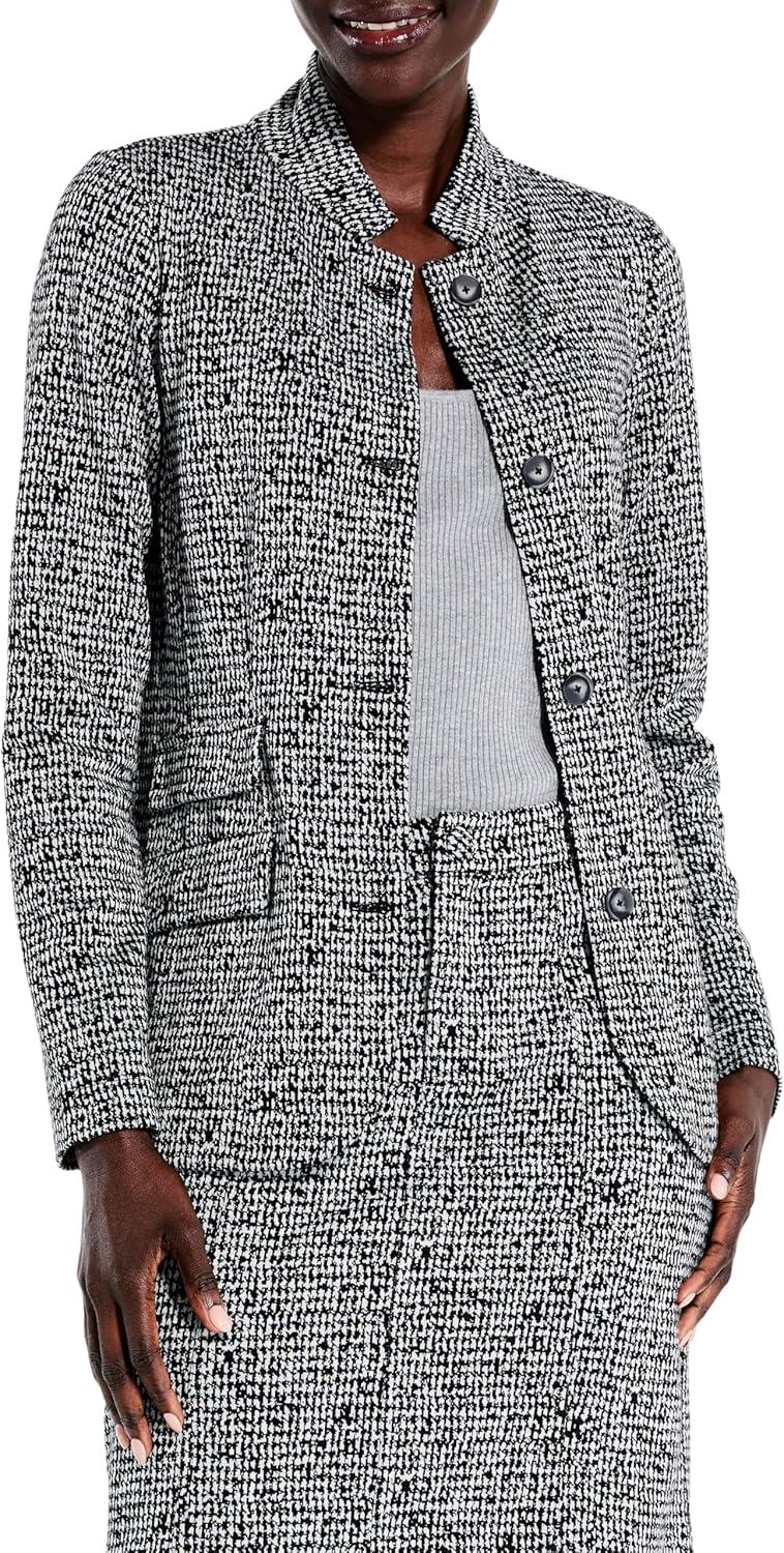 imageNICZOE Womens Etched Tweed JacketBlack Multi
