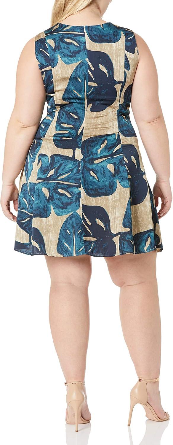 imageNICZOE Womens Falling Fronds DressGreen Multi