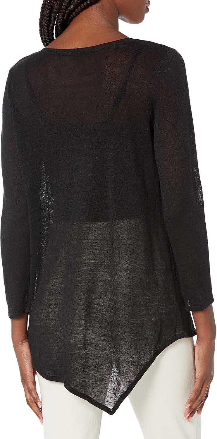 imageNICZOE Womens Featherweight Angle SweaterBlack Onyx