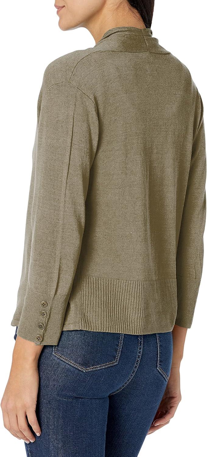 imageNICZOE Womens Lightweight Book Club CardyOd Green