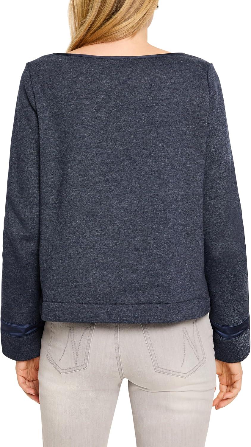 imageNICZOE Womens Lounge Around Ribbon Trim TopDark Indigo