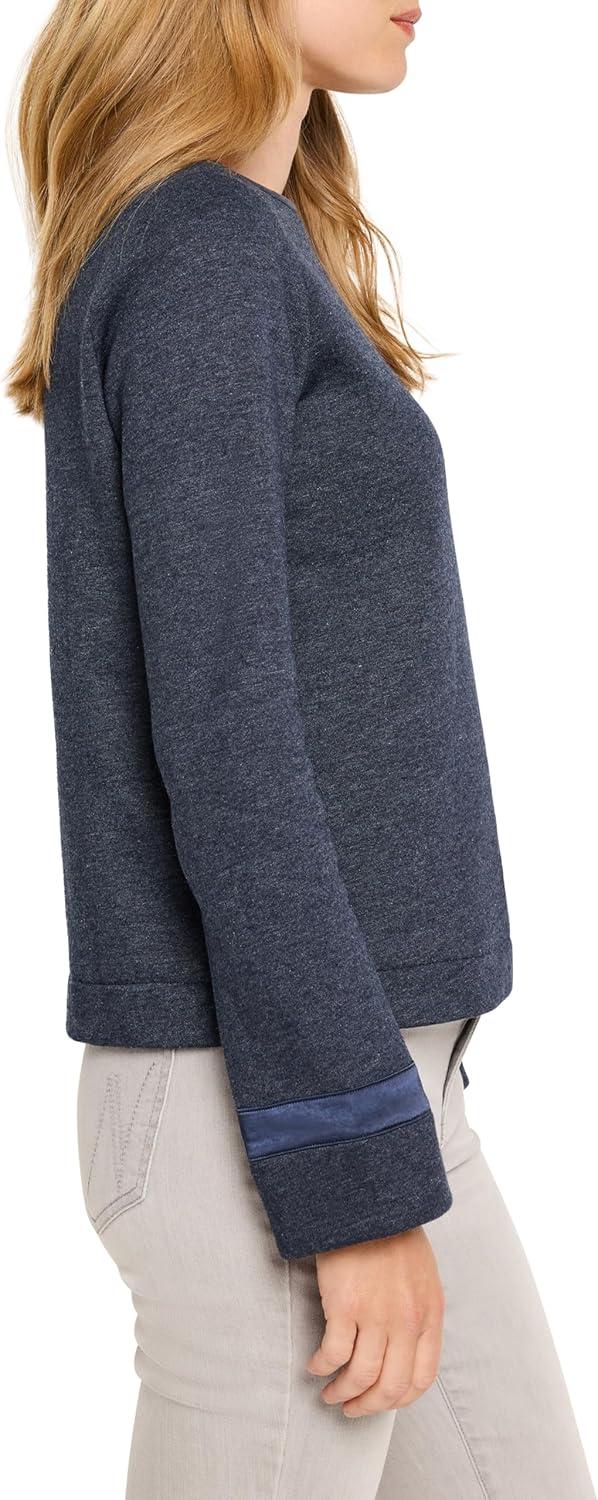 imageNICZOE Womens Lounge Around Ribbon Trim TopDark Indigo