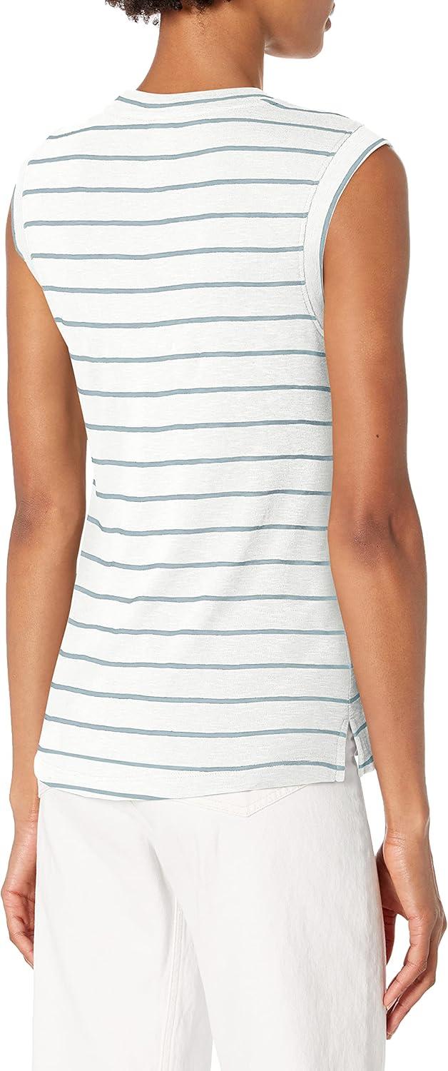 imageNICZOE Womens Mashpee Stripe TankPaper White