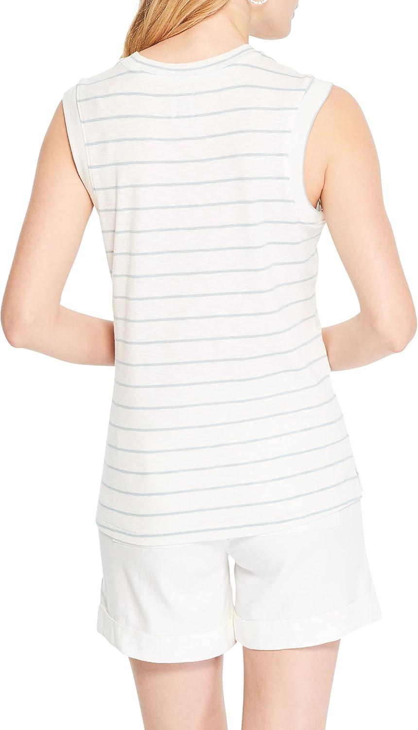 imageNICZOE Womens Mashpee Stripe TankPaper White