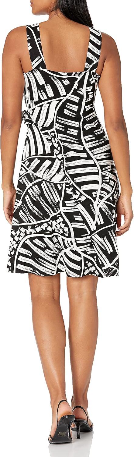 imageNICZOE Womens Moonlit Palm DressBlack Multi