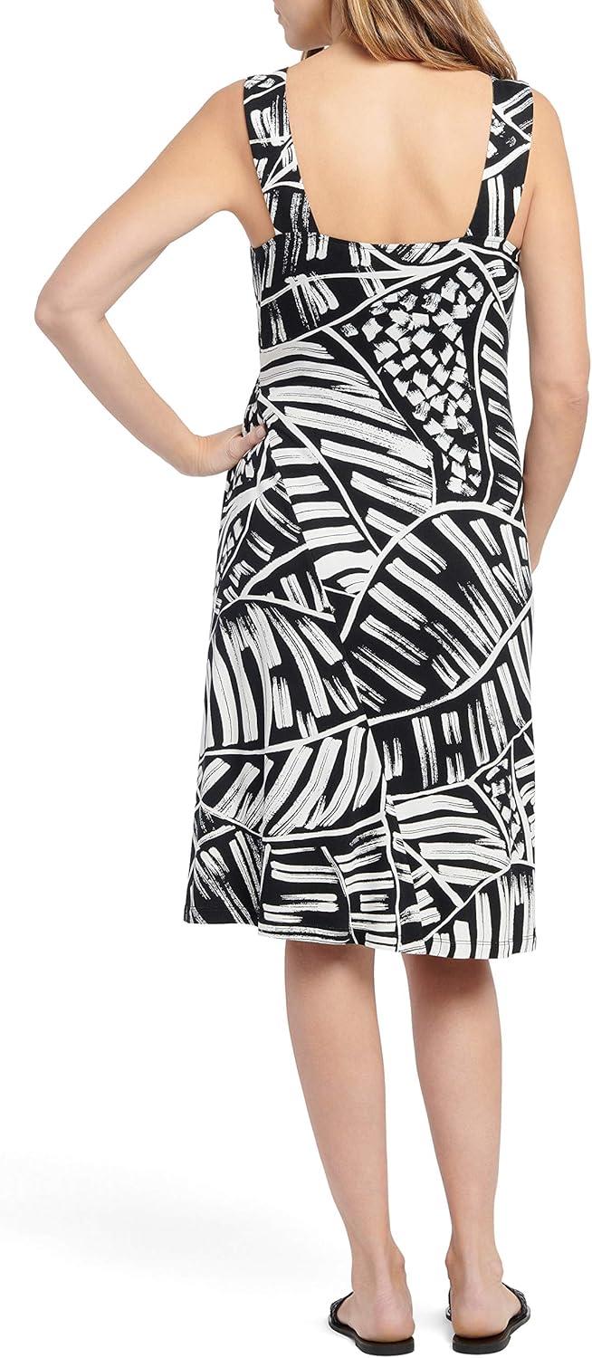 imageNICZOE Womens Moonlit Palm DressBlack Multi