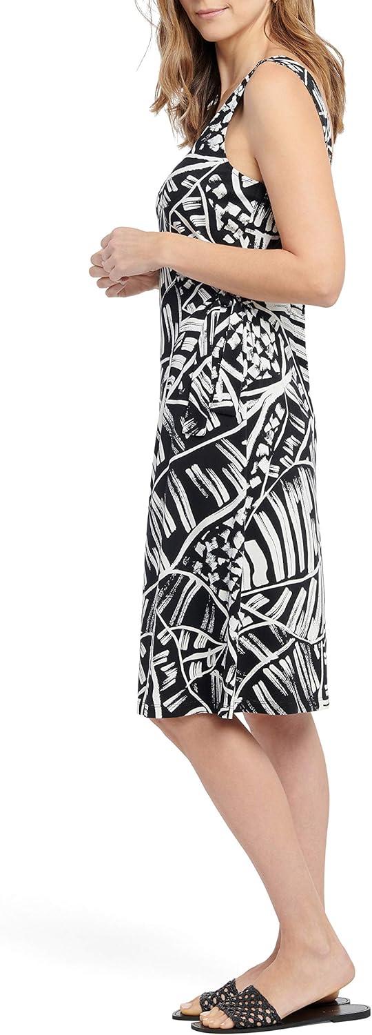 imageNICZOE Womens Moonlit Palm DressBlack Multi
