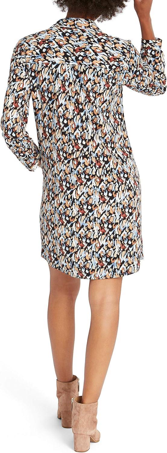 imageNICZOE Womens Painted Leopard DressIndigo Multi